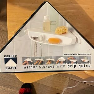 Corner Smart bathroom shelf quick grip brand new